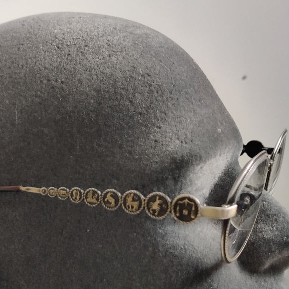 Fendi Glasses Frame Horoscope Zodiac Signs Side Accents Antique Bronze - Picture 3 of 16
